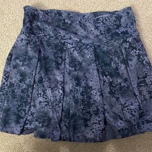 Abercrombie Girls 15/16 Floral Black/Grey Athletic Skirt